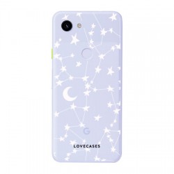 LoveCases Google Pixel 3A XL Clear Starry Phone Case