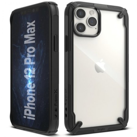 Ringke Fusion X iPhone 12 Pro Max Case - Black