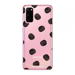 LoveCases Samsung Galaxy S20 Polka Clear Phone Case