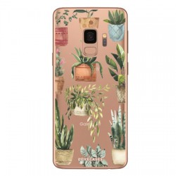 LoveCases Samsung S9 Plus Plant Phone Case - Clear Multi