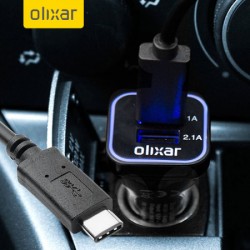 Olixar 3.1A High Power USB-C Car Charger