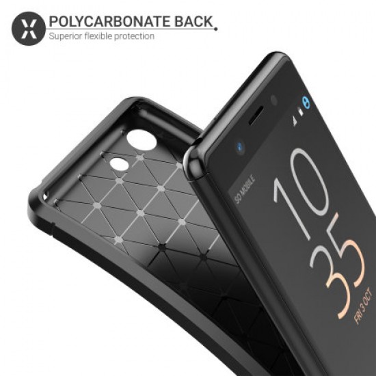 Olixar Carbon Fibre Sony Xperia XZ4 Compact Case - Black