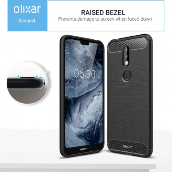 Olixar Sentinel Nokia 7.1 Case & Glass Screen Protector