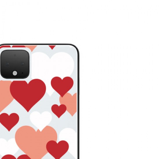 LoveCases Google Pixel 4 XL Lovehearts Clear Phone Case