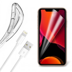 Olixar Essential iPhone 11 Pro Case, Screen Protector & Cable Pack