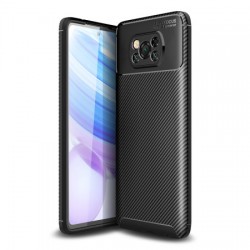 Olixar Carbon Fibre XiaoMi Poco X3 NFC Case - Black