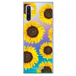LoveCases Samsung Note 10 Sunflower Phone Case - Clear Yellow