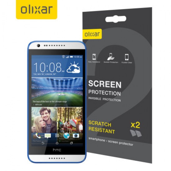 Olixar HTC Desire 620 Screen Protector 2-in-1 Pack