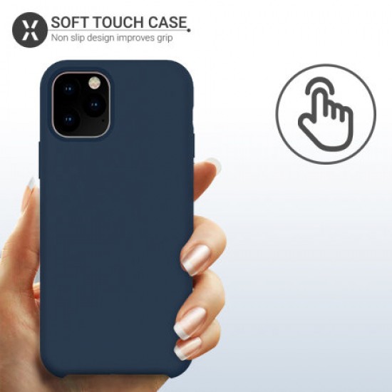 Olixar Soft Silicone iPhone 11 Pro Case - Midnight Blue