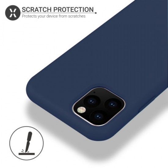 Olixar Soft Silicone iPhone 11 Pro Case - Midnight Blue