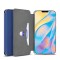 Olixar Soft Silicone iPhone 12 mini Wallet Case - Midnight Blue