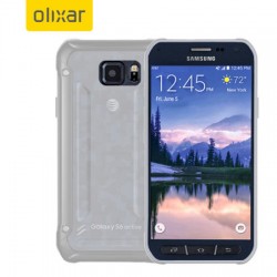 Olixar FlexiShield Samsung Galaxy S6 Active Gel Case - Frost White