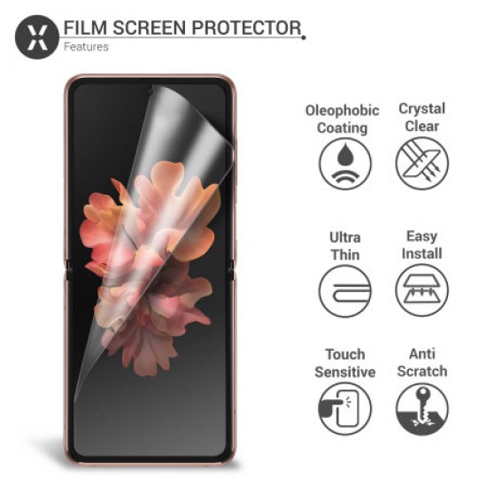 Olixar Samsung Galaxy Z-Flip 5G Film Screen Protector 2-in-1 Pack