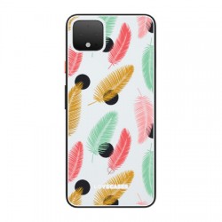 LoveCases Google Pixel 4 Polka Leaf Clear Phone Case