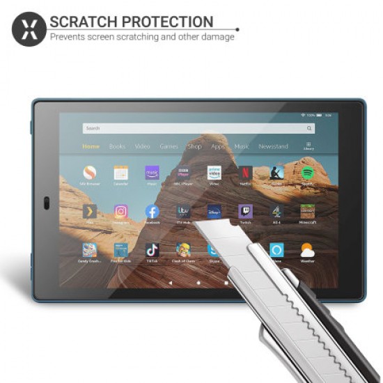 Olixar Amazon Fire HD 10 2017 Film Screen Protector 2-in-1 Pack