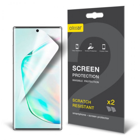 Olixar Samsung Note 10 Plus Film Screen Protector 2-in-1 Pack