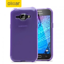 Olixar FlexiShield Samsung Galaxy J1 2015 Gel Case - Purple