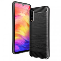 Olixar Samsung Galaxy A50s Carbon Fibre Protective Case - Black