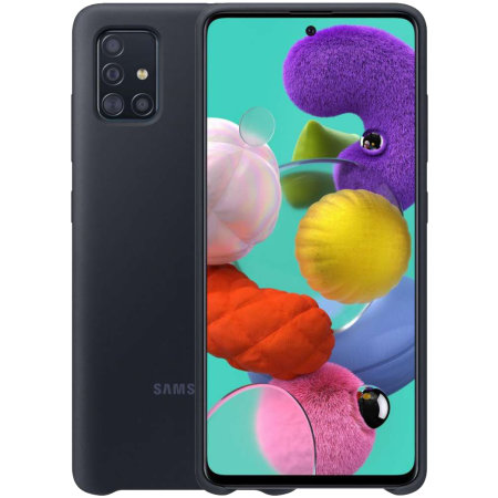 Olixar Samsung Galaxy A51 Soft Silicone Case - Black