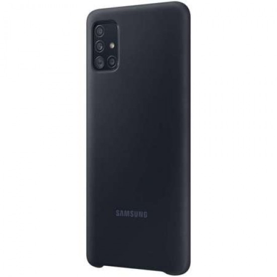 Official Samsung Galaxy A51 Silicone Cover Case - Black