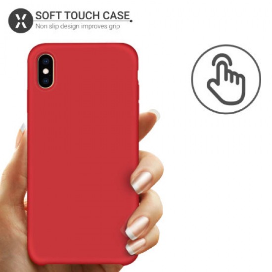 Olixar iPhone XS Max Soft Silicone Case - Red