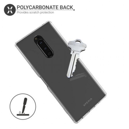 Olixar ExoShield Tough Snap-on Sony Xperia 1 Case - Clear