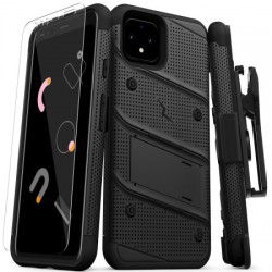 Zizo Bolt Series Google Pixel 4 Case & Screen Protector - Black