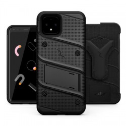 Zizo Bolt Series Google Pixel 4 Case & Screen Protector - Black