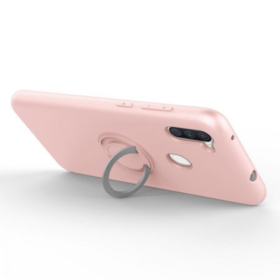 Zizo Samsung Galaxy A11 Revolve Series Ring Case - Rose Quartz