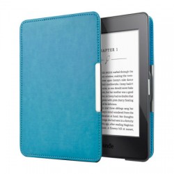 Olixar Leather-Style Kindle Paperwhite 3 / 2 / 1 Case - Blue