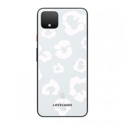 LoveCases Google Pixel 4 XL Clear Leopard Print Case