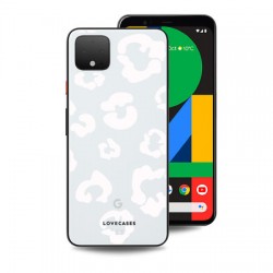 LoveCases Google Pixel 4 XL Clear Leopard Print Case