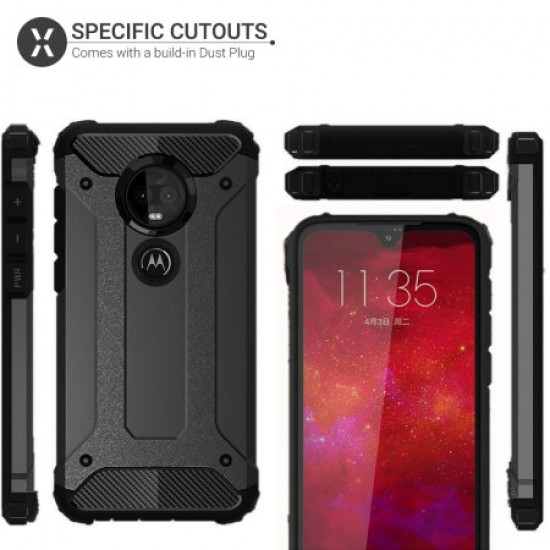 Olixar Delta Armour Protective Motorola Moto G7 Case - Black