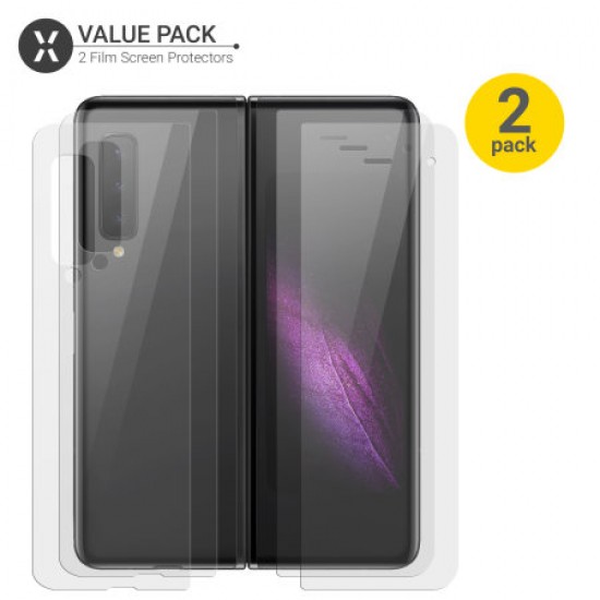 Olixar Samsung Galaxy Fold Back Film Screen Protector 2-in-1 Pack