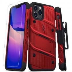 Zizo Bolt Series iPhone 12 Pro Max Tough Case - Red