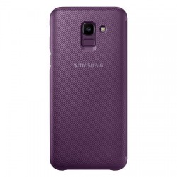 Official Samsung Galaxy J6 2018 Wallet Cover Case - Purple