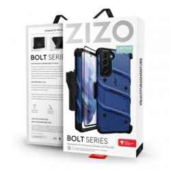 Zizo Bolt Samsung Galaxy S21 Plus Tough Case & Screen Protector - Blue