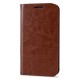 Olixar Leather-Style Samsung Galaxy J1 2015 Wallet Case - Brown