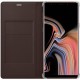 Official Samsung Galaxy Note 9 Leather Wallet Cover Case - Brown