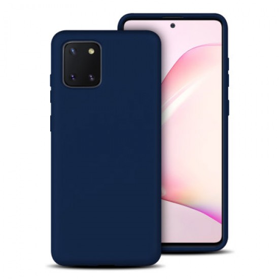 Olixar Soft Silicone Samsung Galaxy Note 10 Lite Case - Midnight Blue