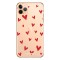 LoveCases iPhone 11 Pro Max Hearts Phone Case - Clear Red