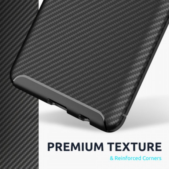 Olixar Carbon Fibre Samsung Galaxy A42 5G Case - Black