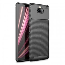 Olixar Carbon Fibre Sony Xperia 10 Plus Case - Black