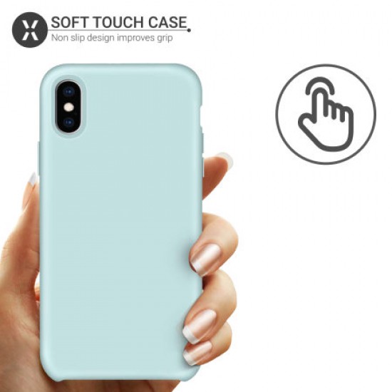 Olixar iPhone XS Max Soft Silicone Case - Pastel Green