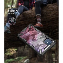 Ringke Fusion X Design Samsung Galaxy A71 Tough Case - Camo Black