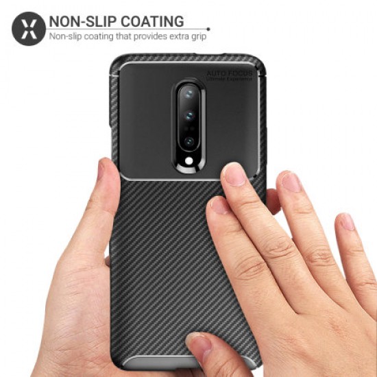 Olixar Carbon Fibre OnePlus 7 Pro 5G Case - Black