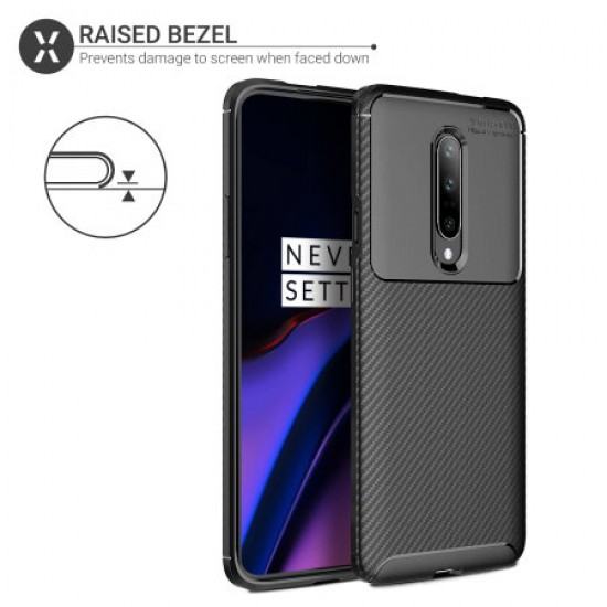 Olixar Carbon Fibre OnePlus 7 Pro 5G Case - Black