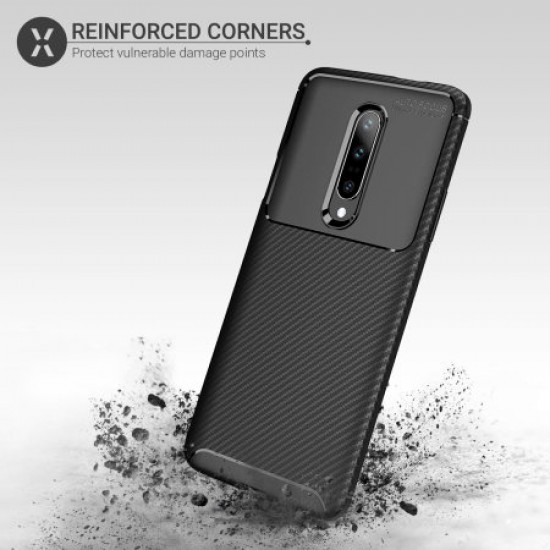 Olixar Carbon Fibre OnePlus 7 Pro 5G Case - Black