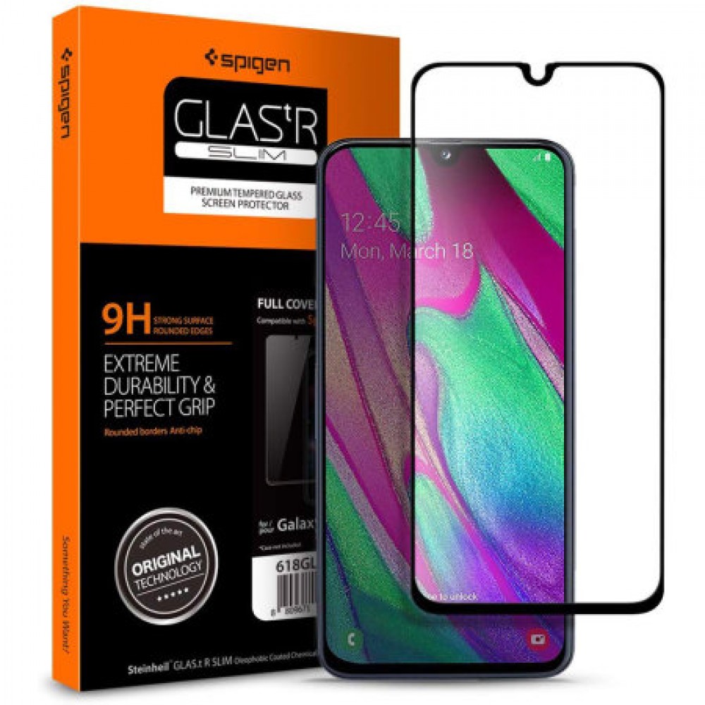 Spigen GLAS.tR Galaxy A40 Tempered Glass Screen Protector