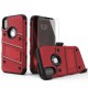 Zizo Bolt iPhone XS Tough Case & Screen Protector - Red / Black